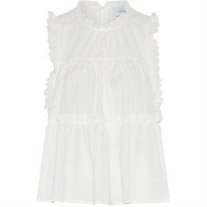 LA ROUGE - Julie Frill Top - White